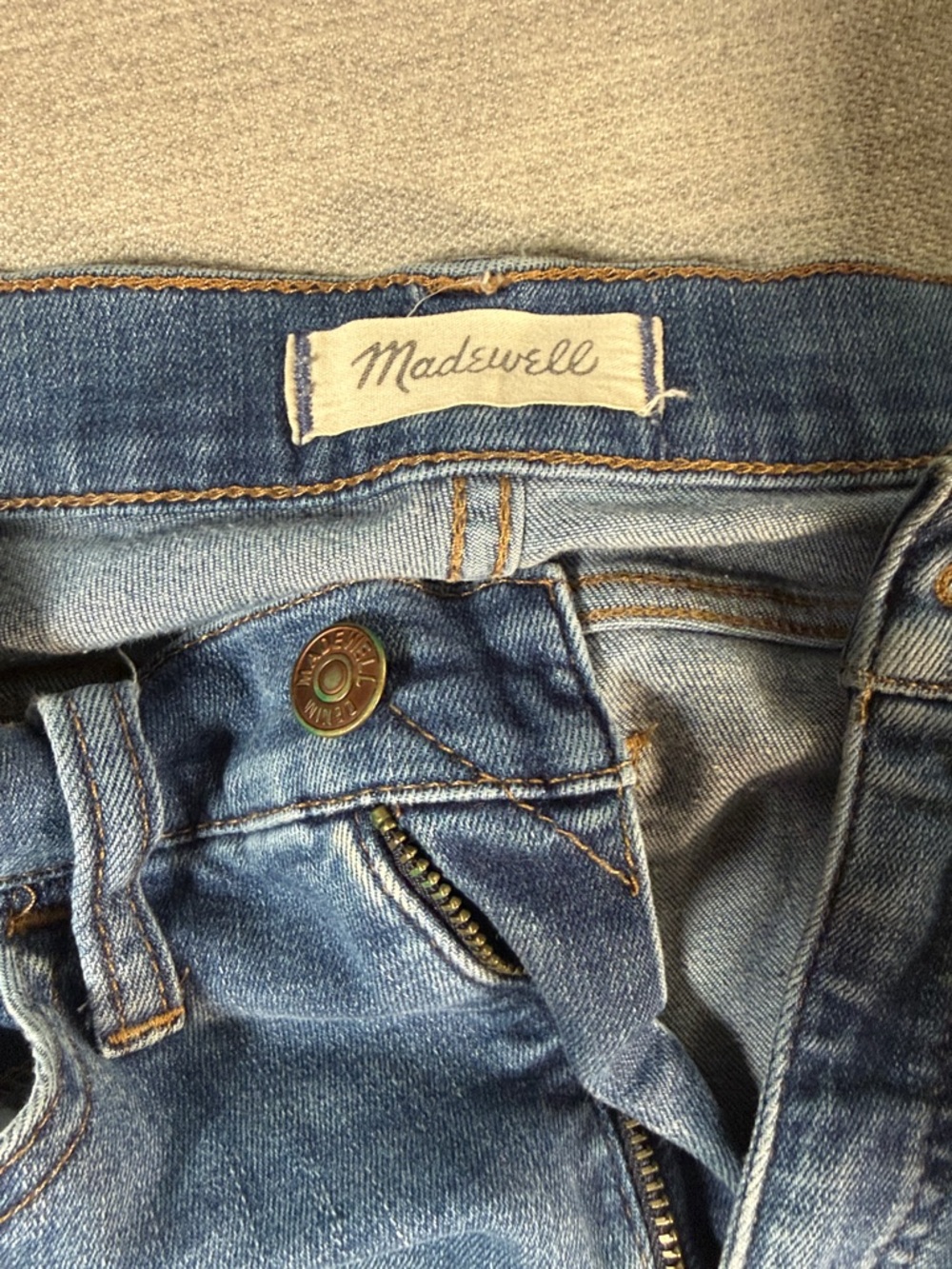 Madewell Washed Blue Denim Jeans